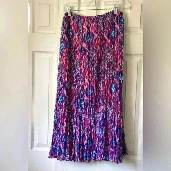 Ruby Rd Multi Colored Boho Maxi Skirt Size 4P - Picture 3 of 10